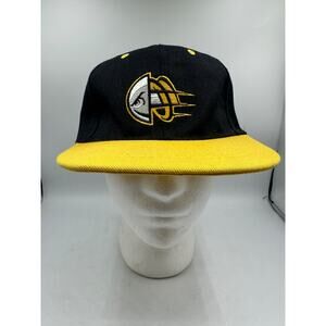 Rockford Rivets Snapback Hat MiLB Minor League Baseball Black Yellow